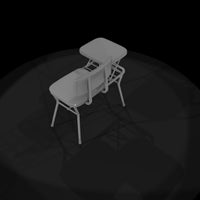 modern-minimal-student-desk-chair-with-tablet-arm-ho-scale-673080 — thumbnail 7