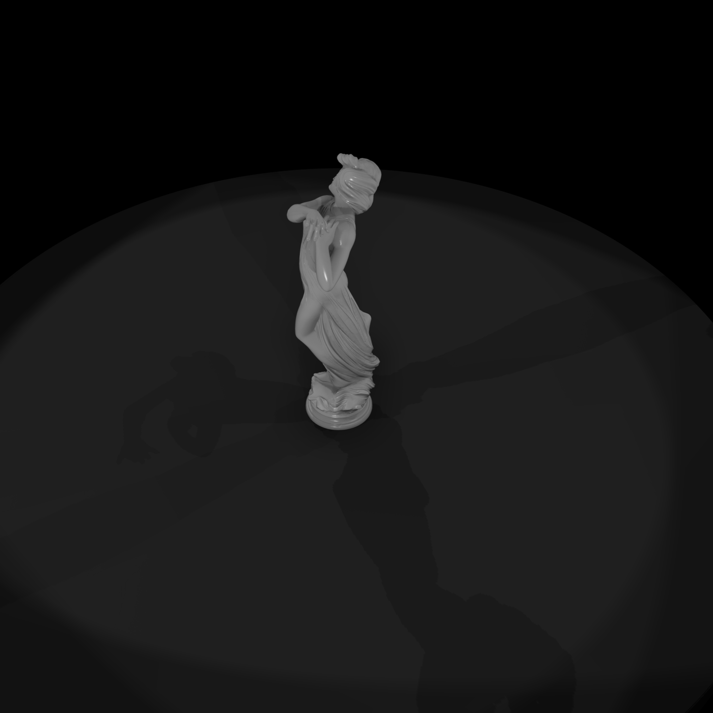Neoclassical Dancing Female Statue