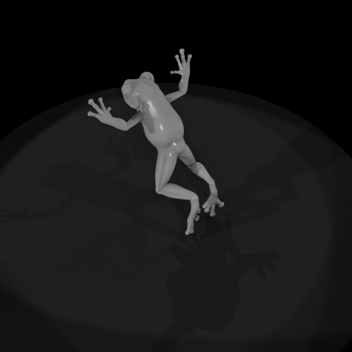 Stylized Tree Frog Figurine & Displays