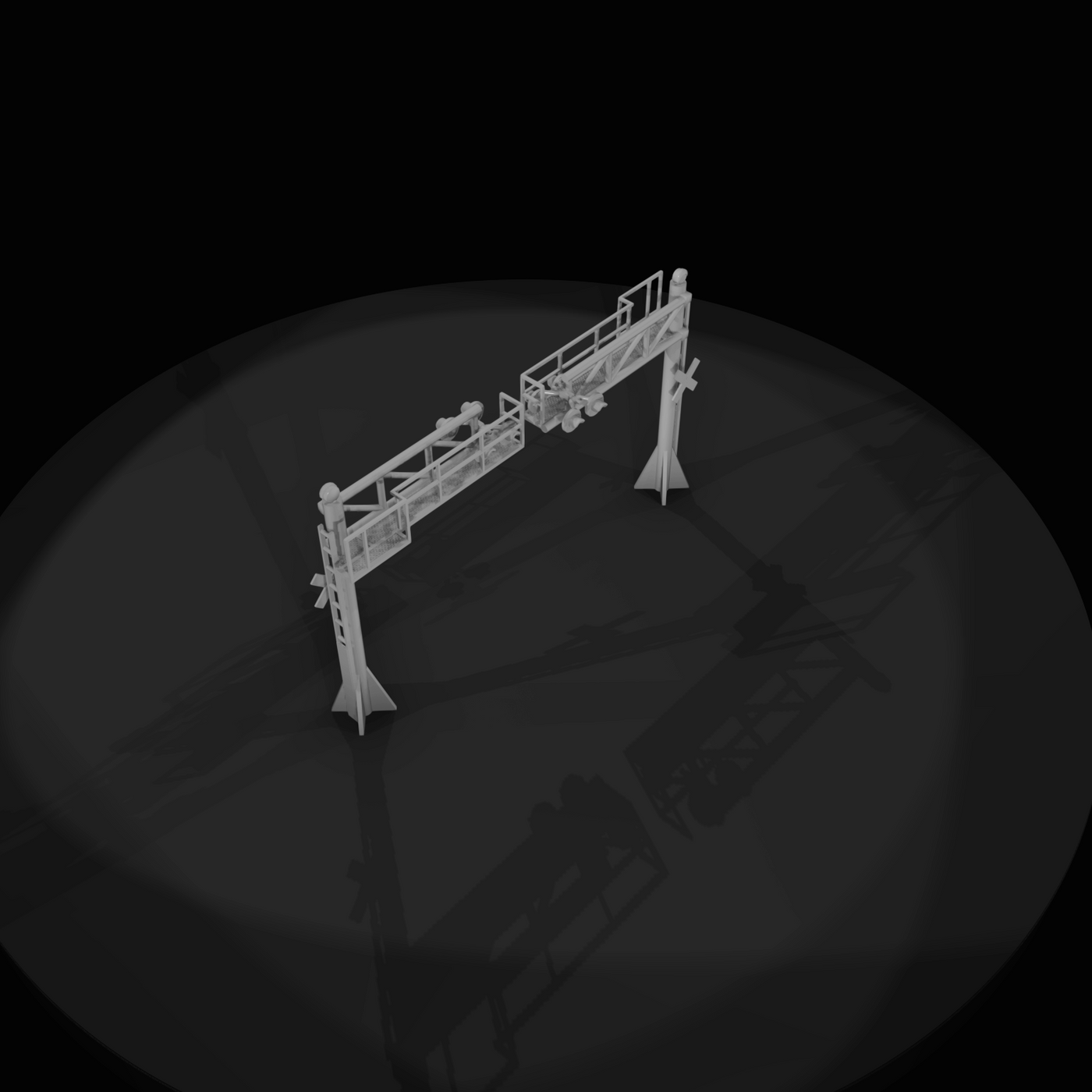 Railroad Grade Crossing Signal Gantry