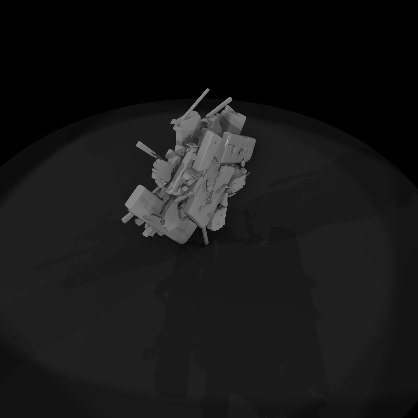 Weathered Wooden Debris Pile — Terrain