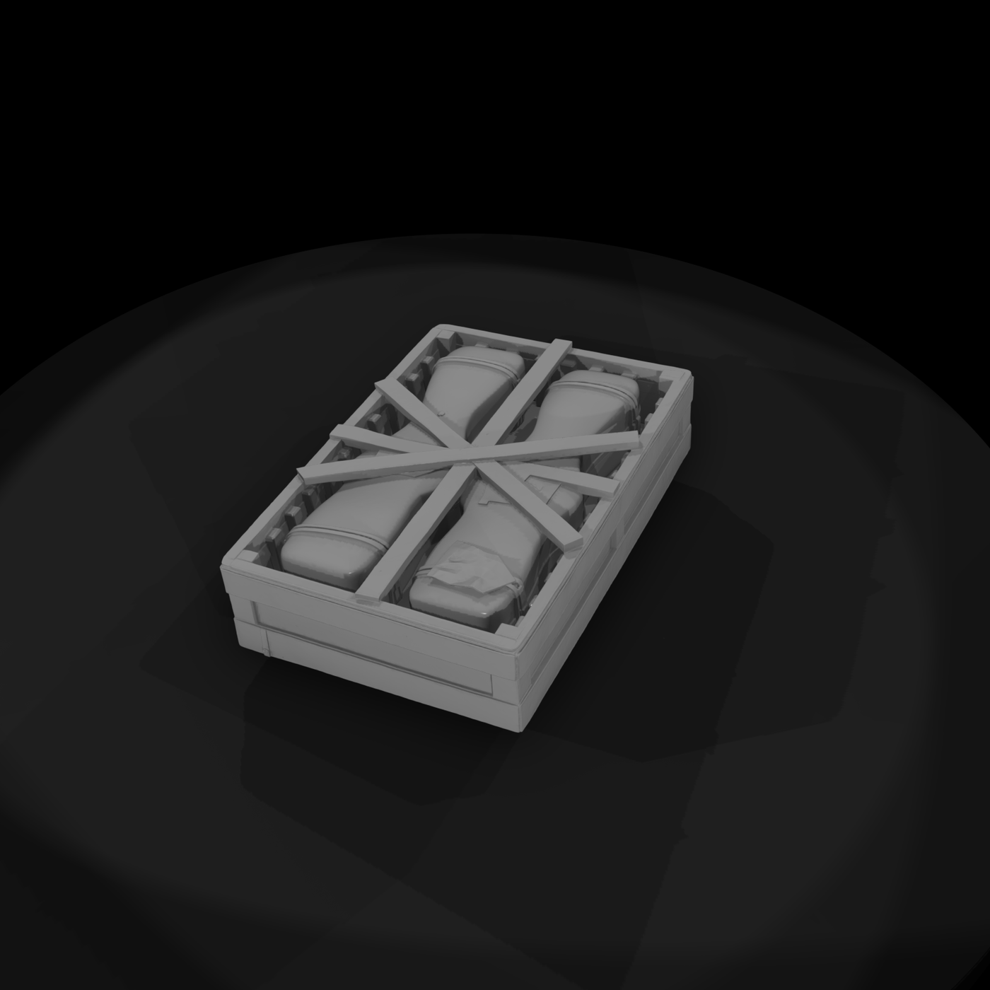 Military Shipping Crate with Rifle Cases ( Scatter)