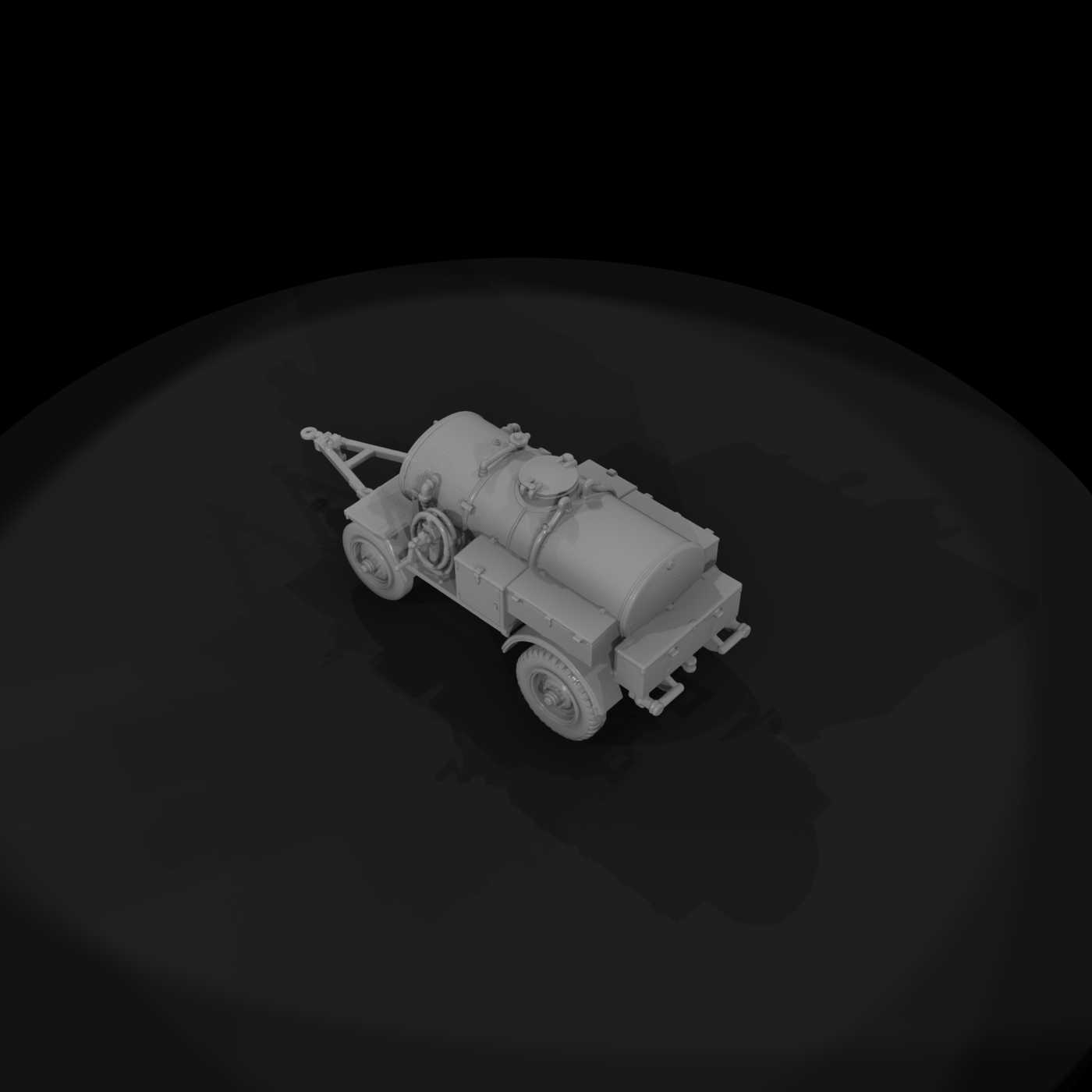 WWII Airfield Refueling Bowser Trailer