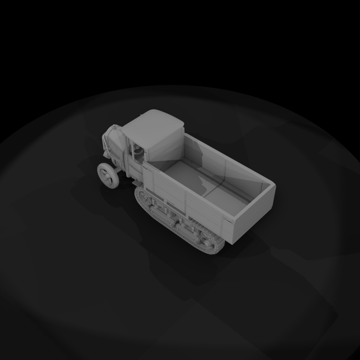 Vintage Half-Track Cargo Truck