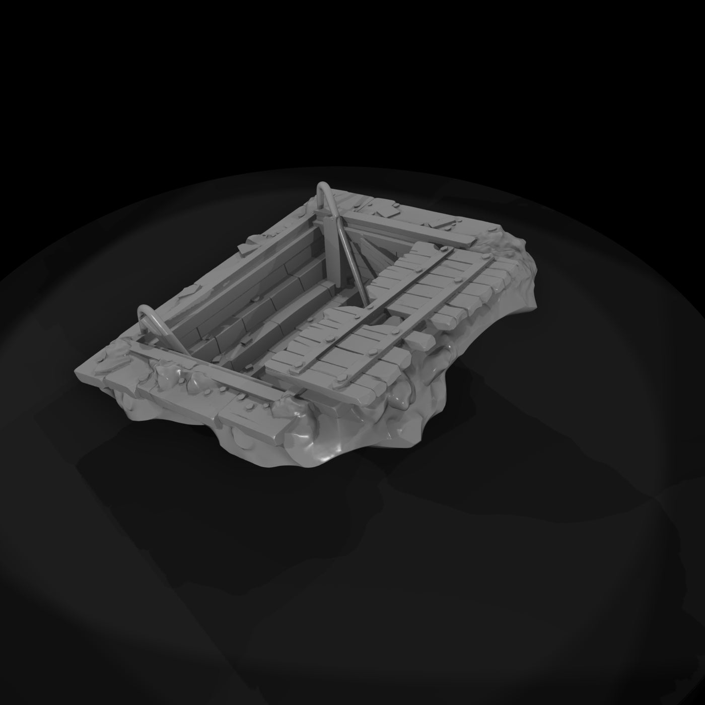 ruined-cellar-entrance-low-poly-diorama-terrain-875855