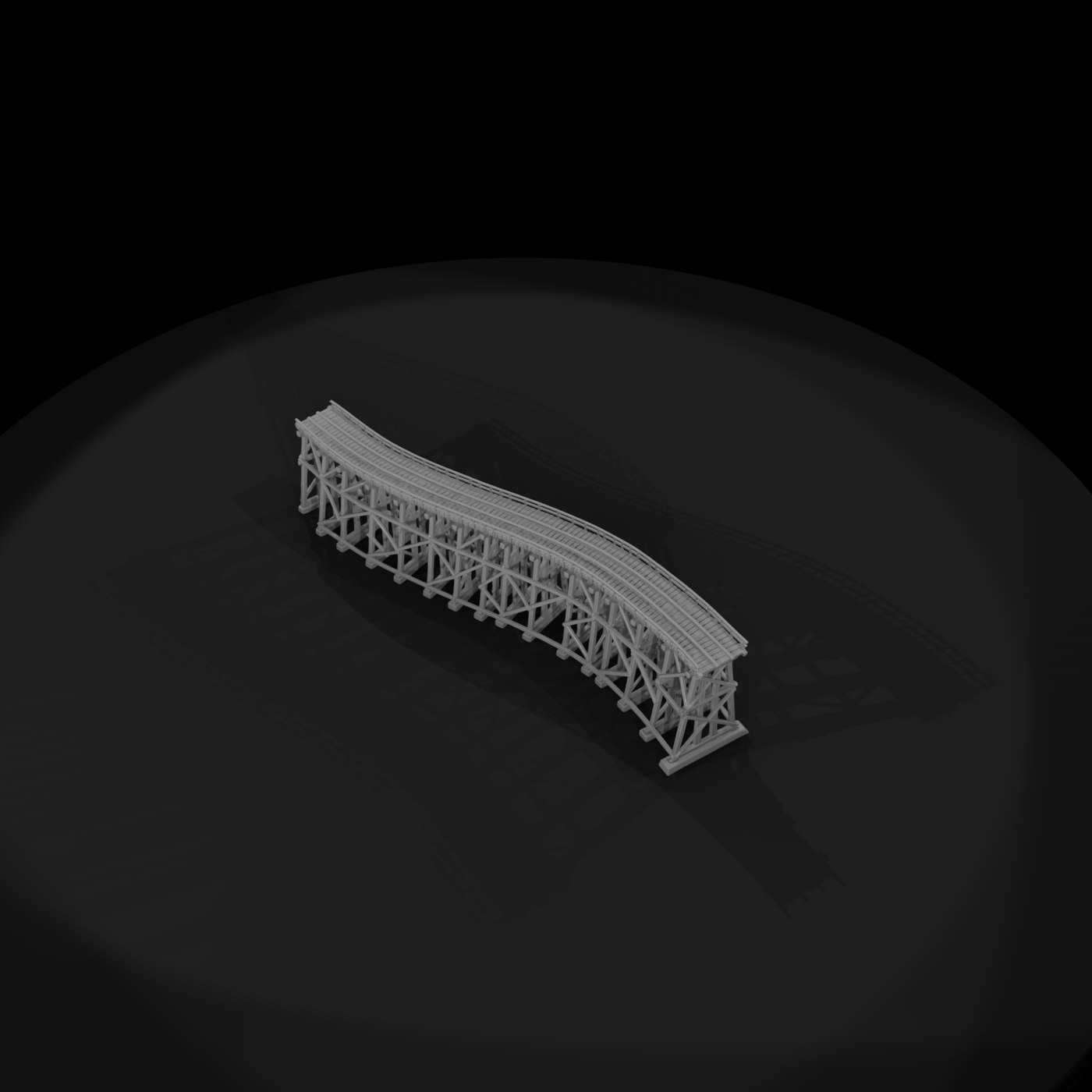 Rrs 016 Bridge Curved Timber Trestle