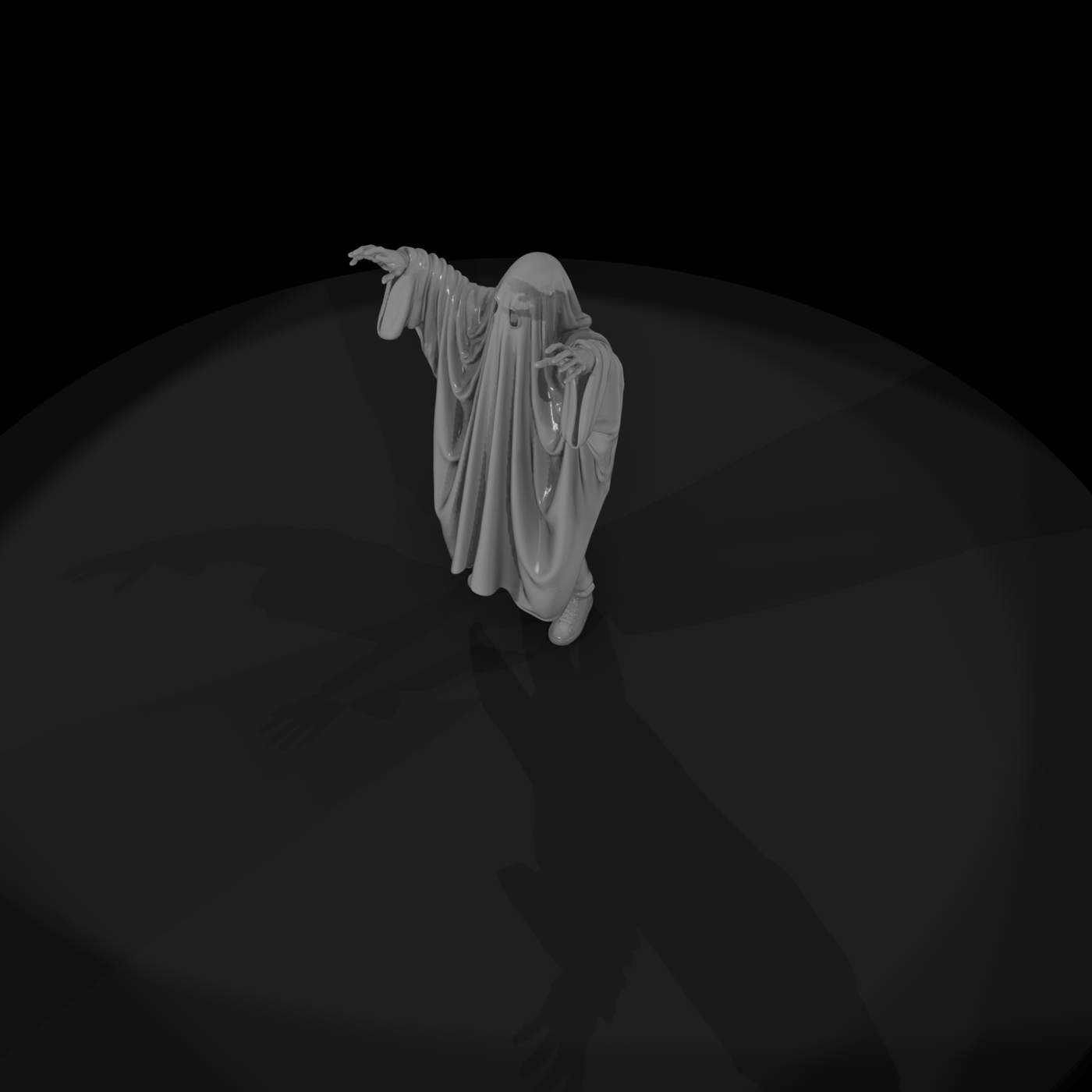 0218 Holiday Halloween Ghost Sheet
