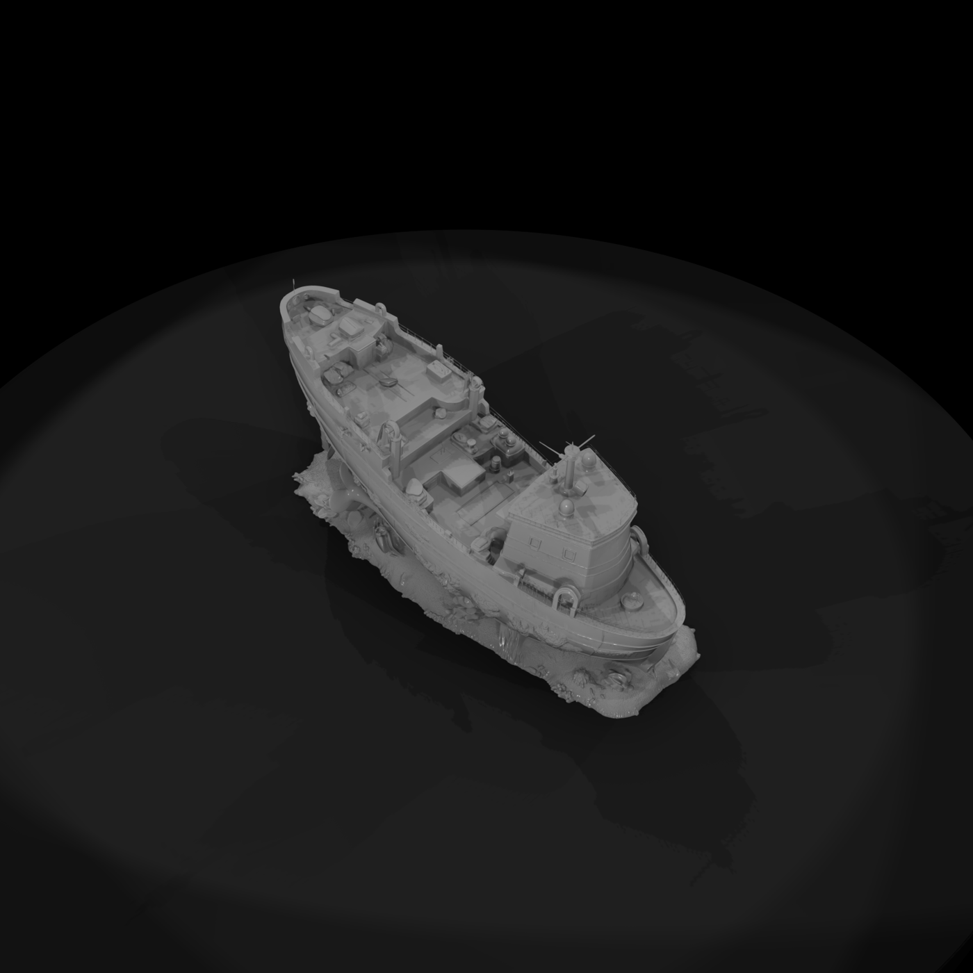 Sunken Naval Shipwreck