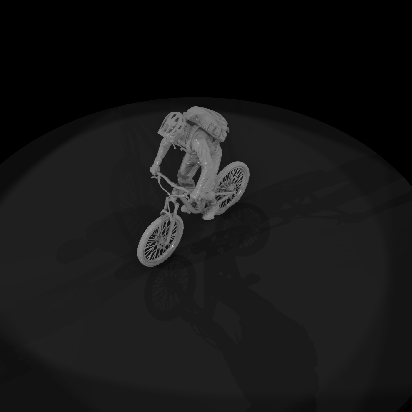 Poparc 0248 Mountain Biker Climber