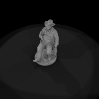 Old West Sheriff Dozing in His Chair — thumbnail 7