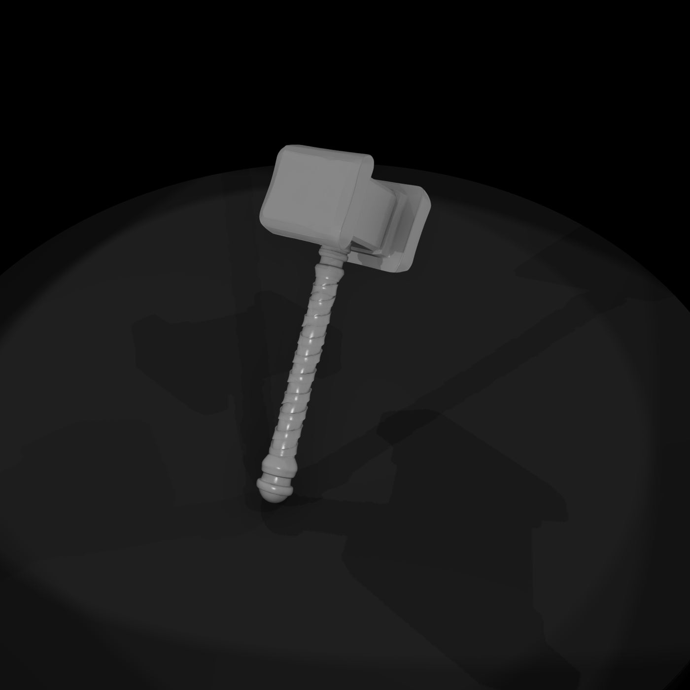 stylized-medieval-wolf-crest-war-hammer-3d-printable-miniature-097418