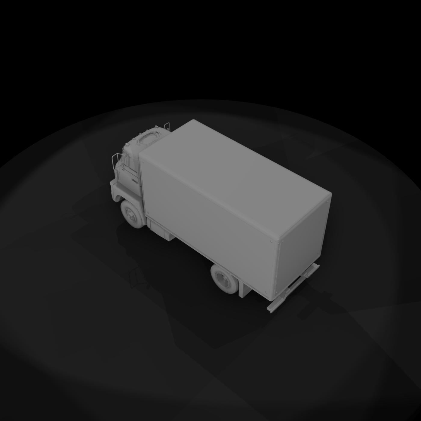 Vintage Cab-Over Box Truck