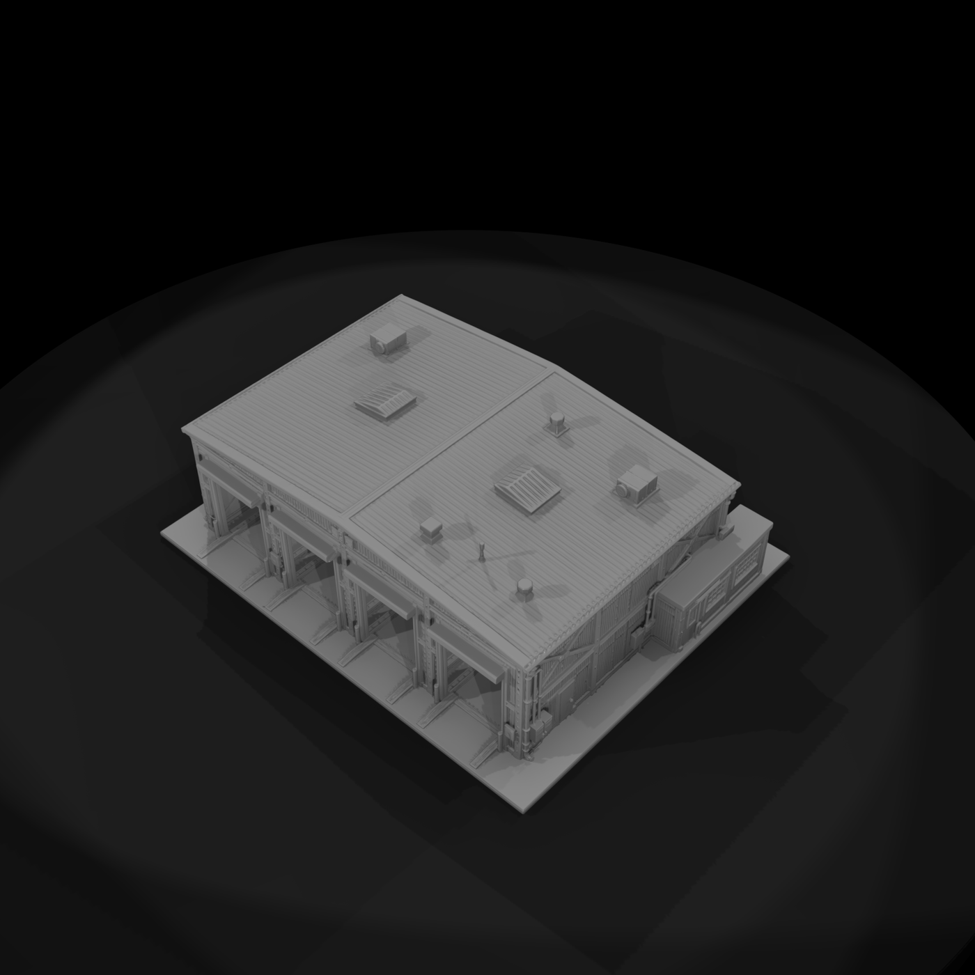 Mil 206 1980S Cold War Motor Pool Building