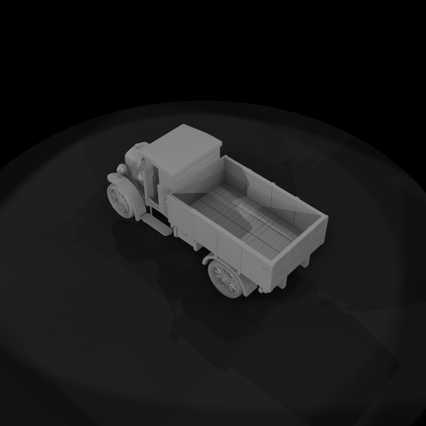 Vintage Flatbed Cargo Truck