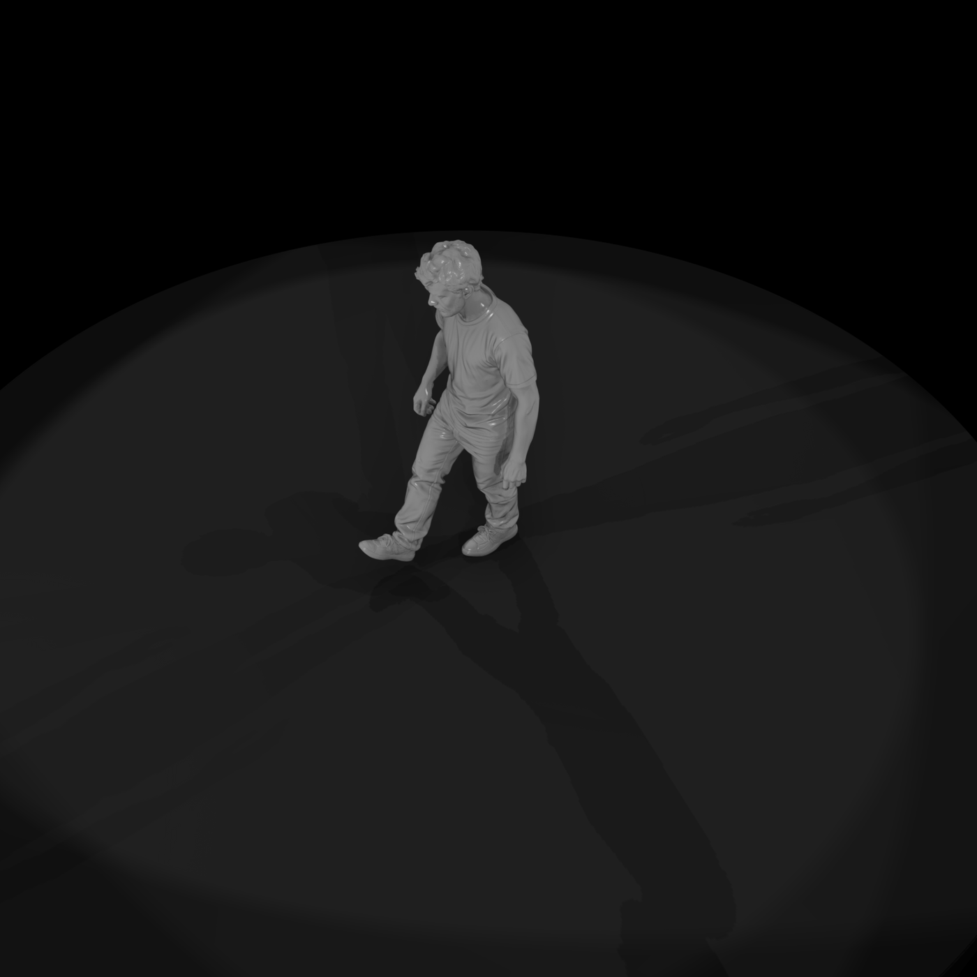 Young Man Playing Hacky Sack