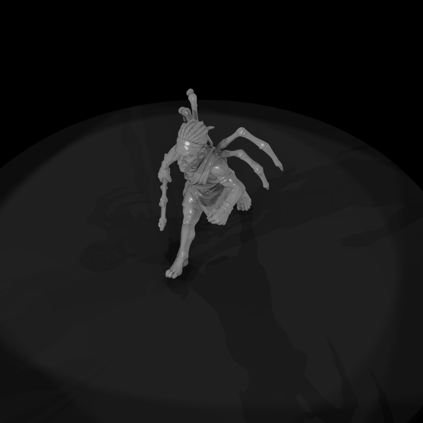 Myth 0474 Mythology Anansi Miniature Figure