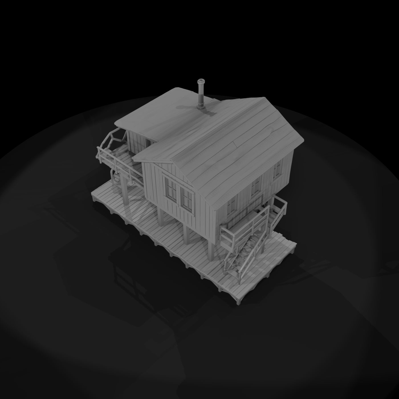 raised-wooden-shelter-small-pier-house-single-room-2b8668