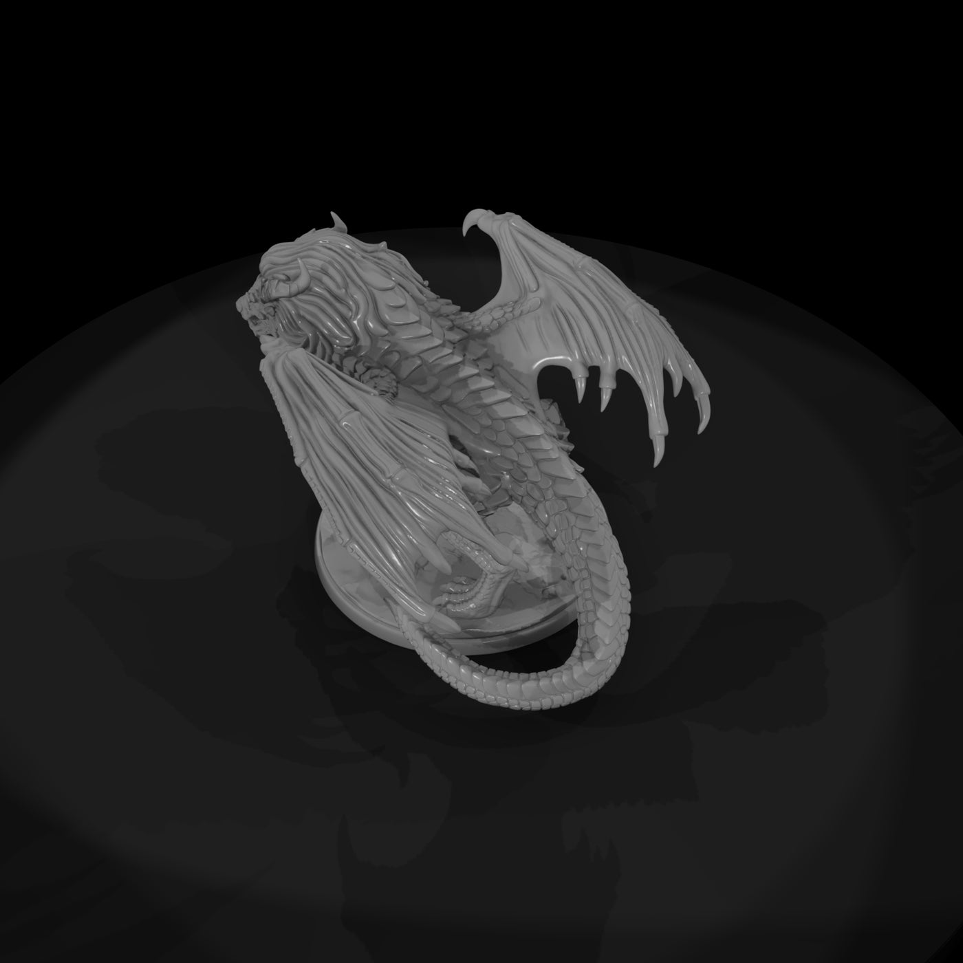 detailed-winged-lion-dragon-manticore-3d-miniature