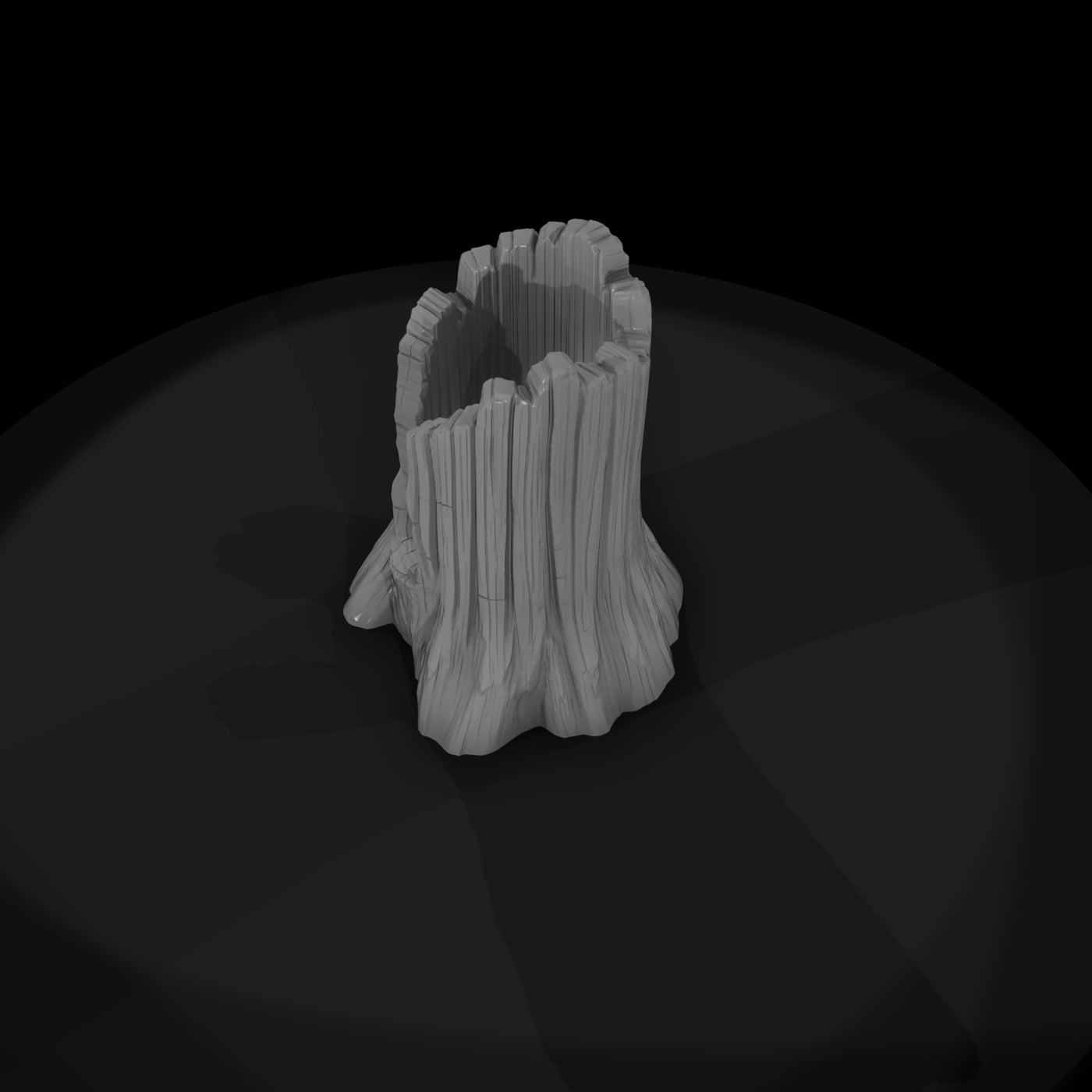 hollow-broken-tree-stump-3d-printable-miniature-terrain-916707