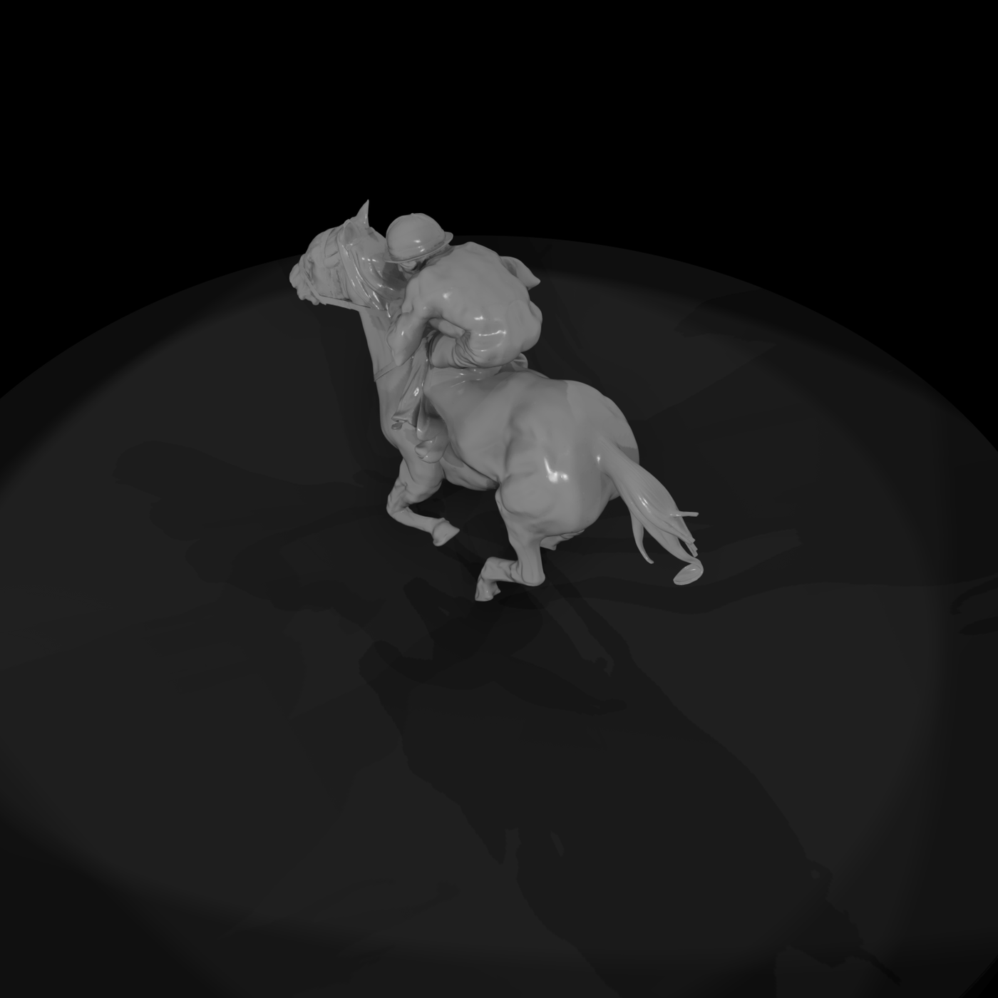 Jockey on Racehorse — Equestrian