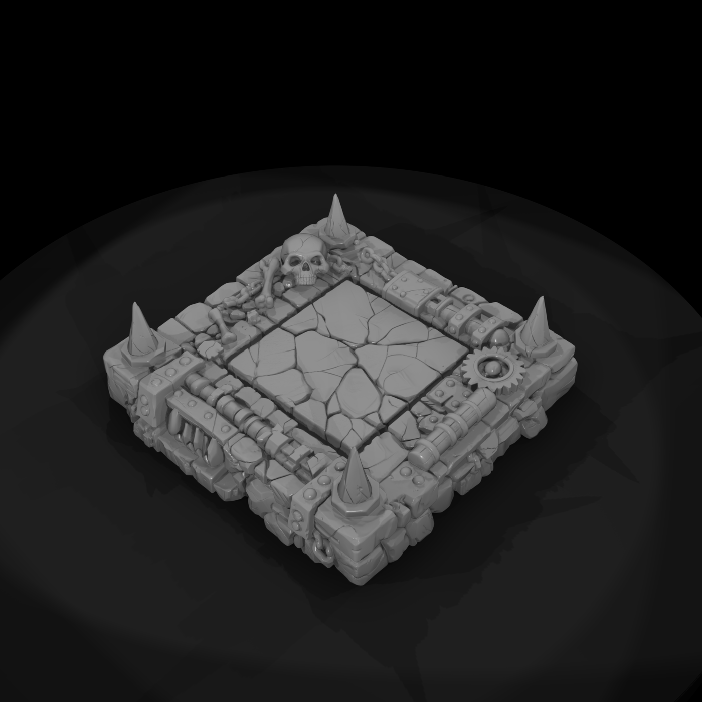 Dungeon Spiked Pressure-Plate Trap
