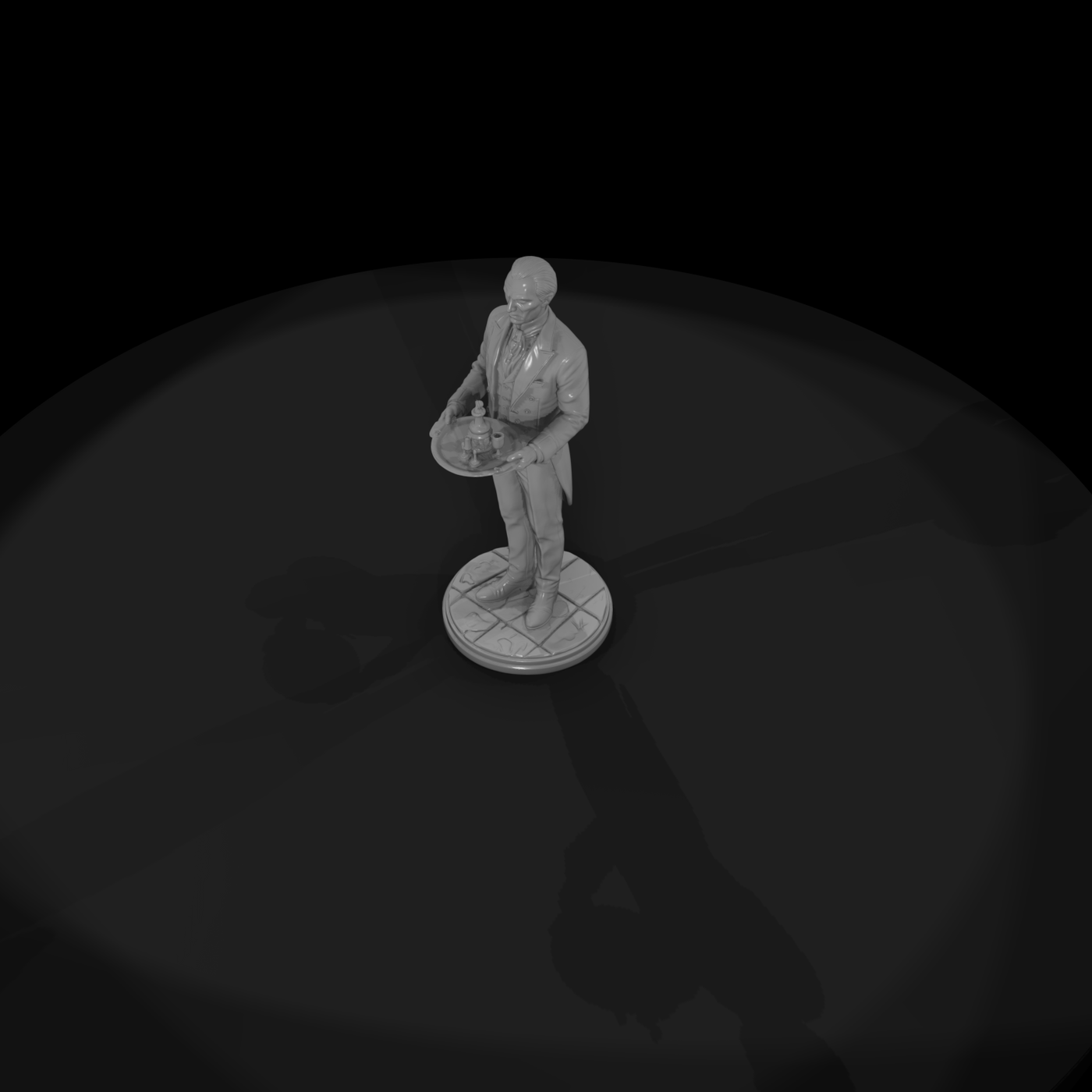 Undead Manor Butler with Tray