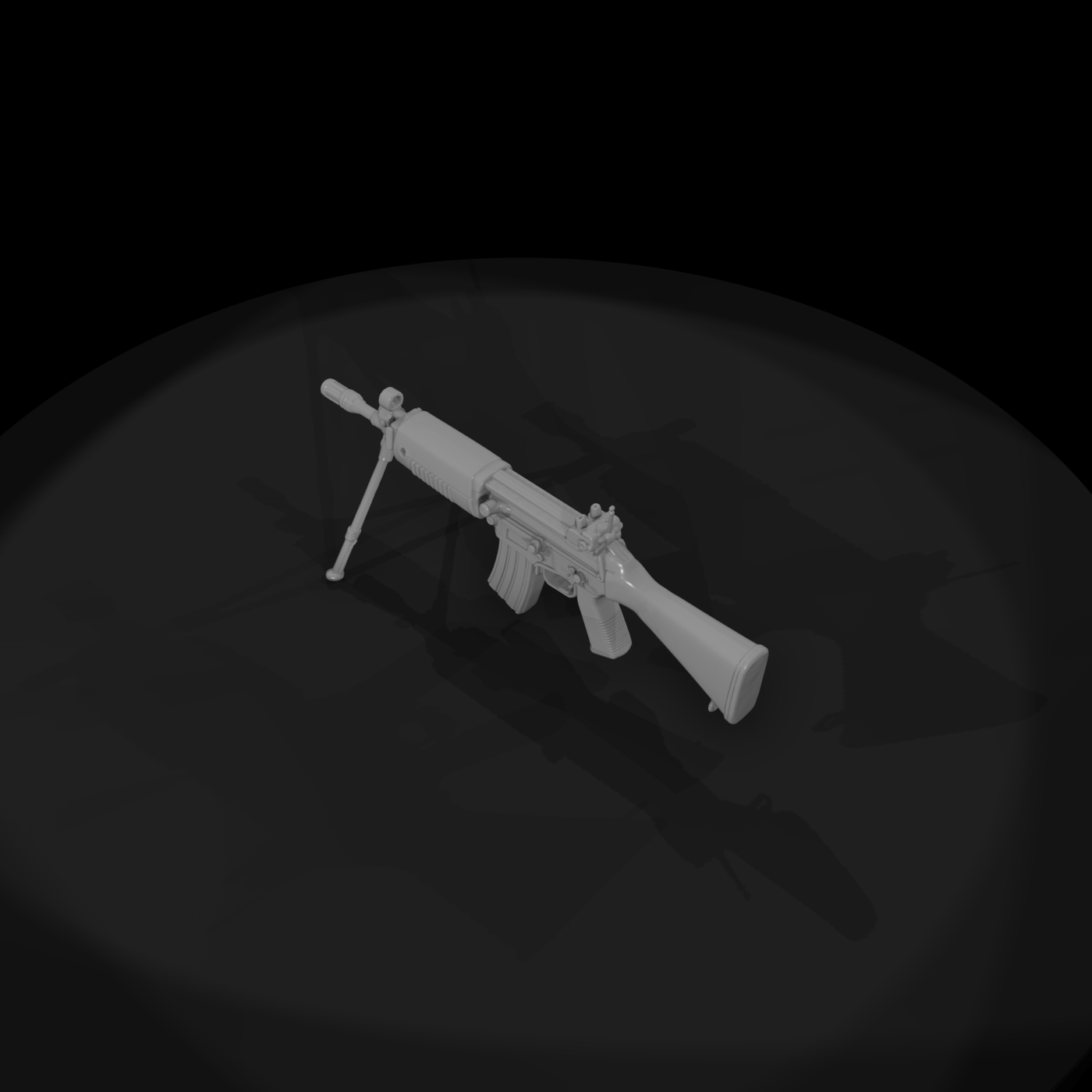 Folding-Stock Assault Rifle