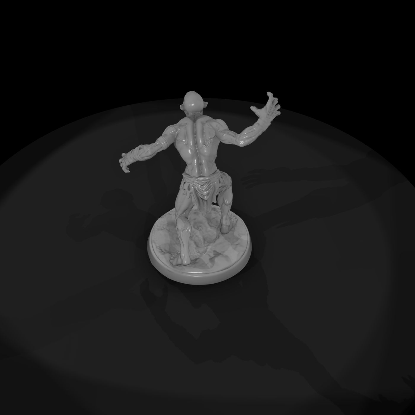 Feral Ghoul Snarling Attacker