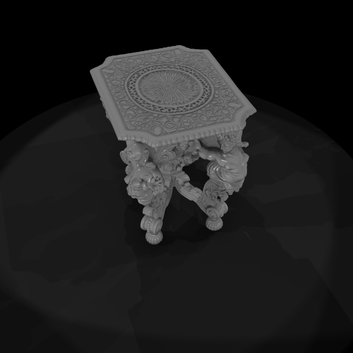 Ornate Baroque Console Table