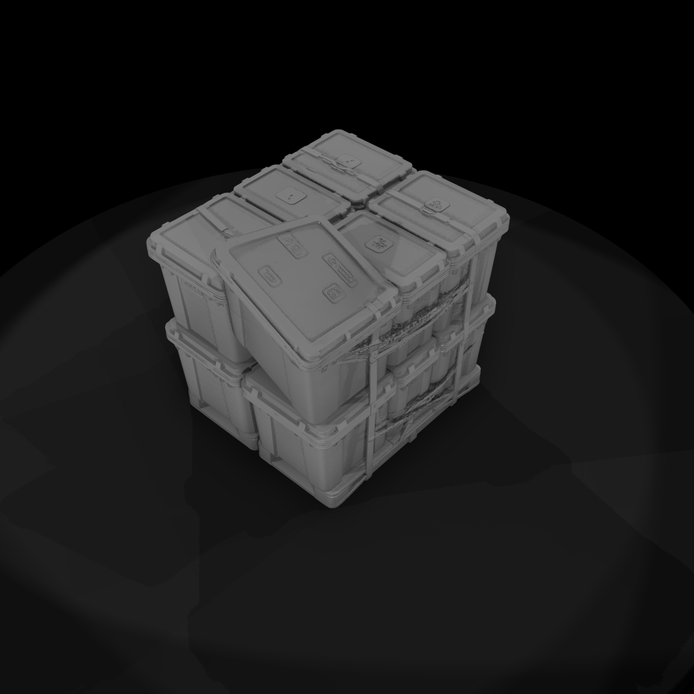 Industrial Storage Crate & Pallet