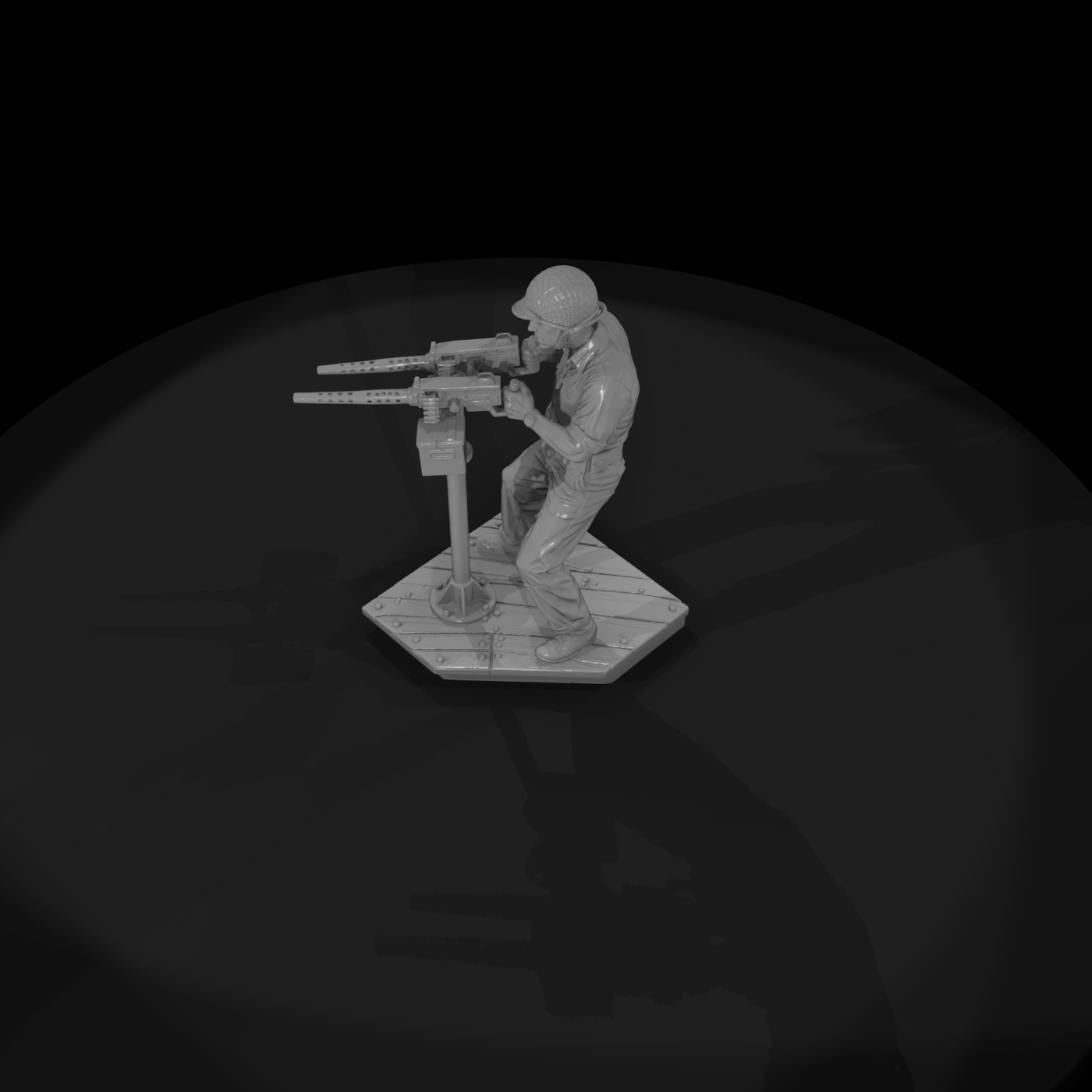 Ww2H 077 United States Pt Boat Gunner