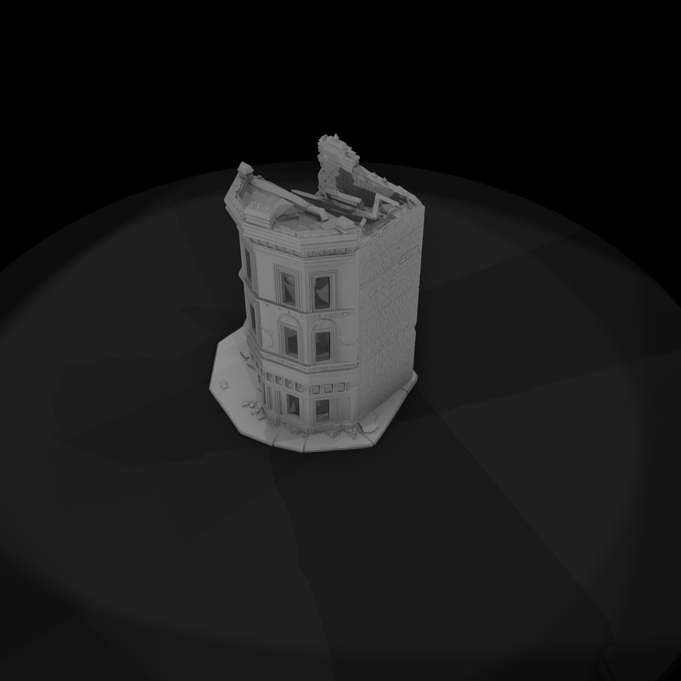 Ruined Victorian Corner Store