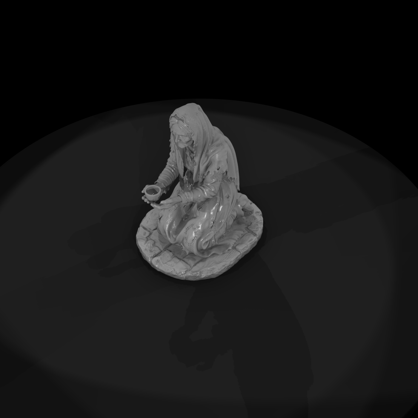 Vag 007 Medieval Old Beggar Woman