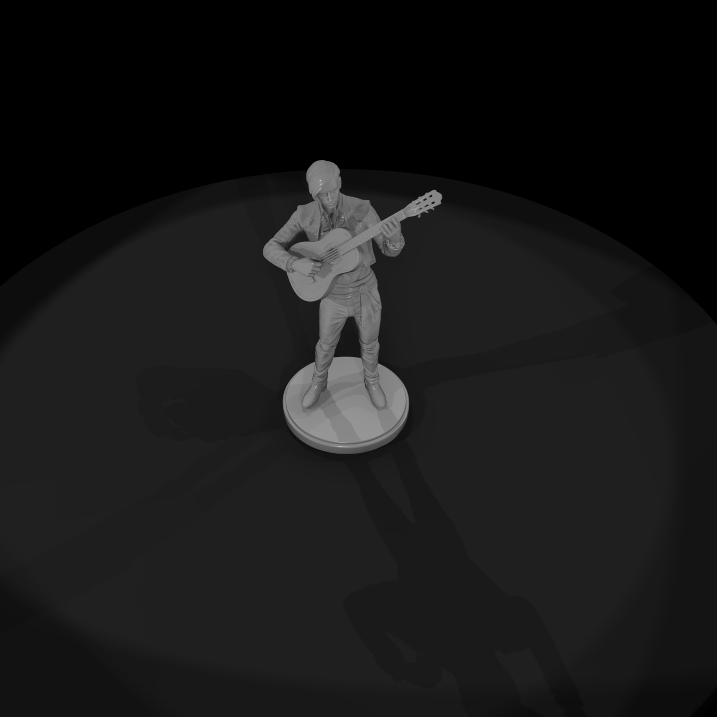 Poparc 0195 Flamenco Guitarist Alternate Pose