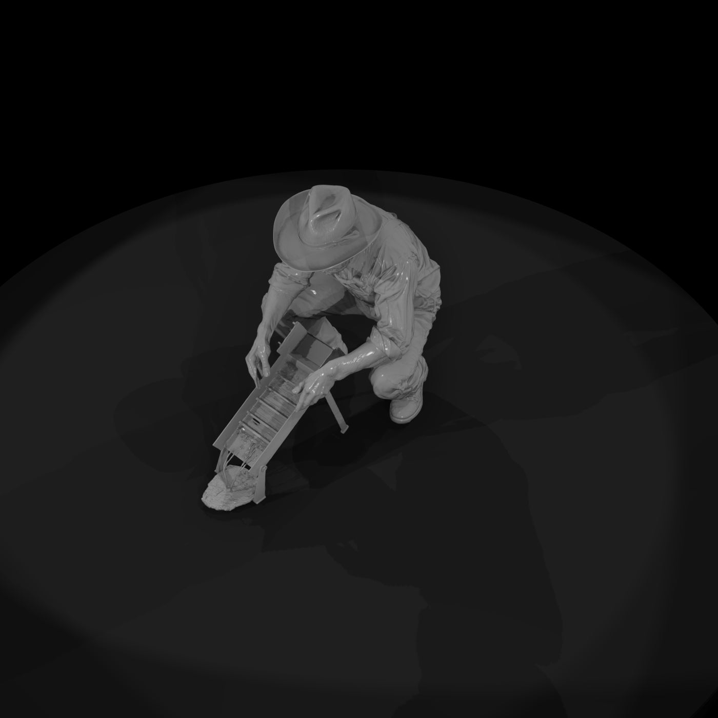 sluice-box-3d-model