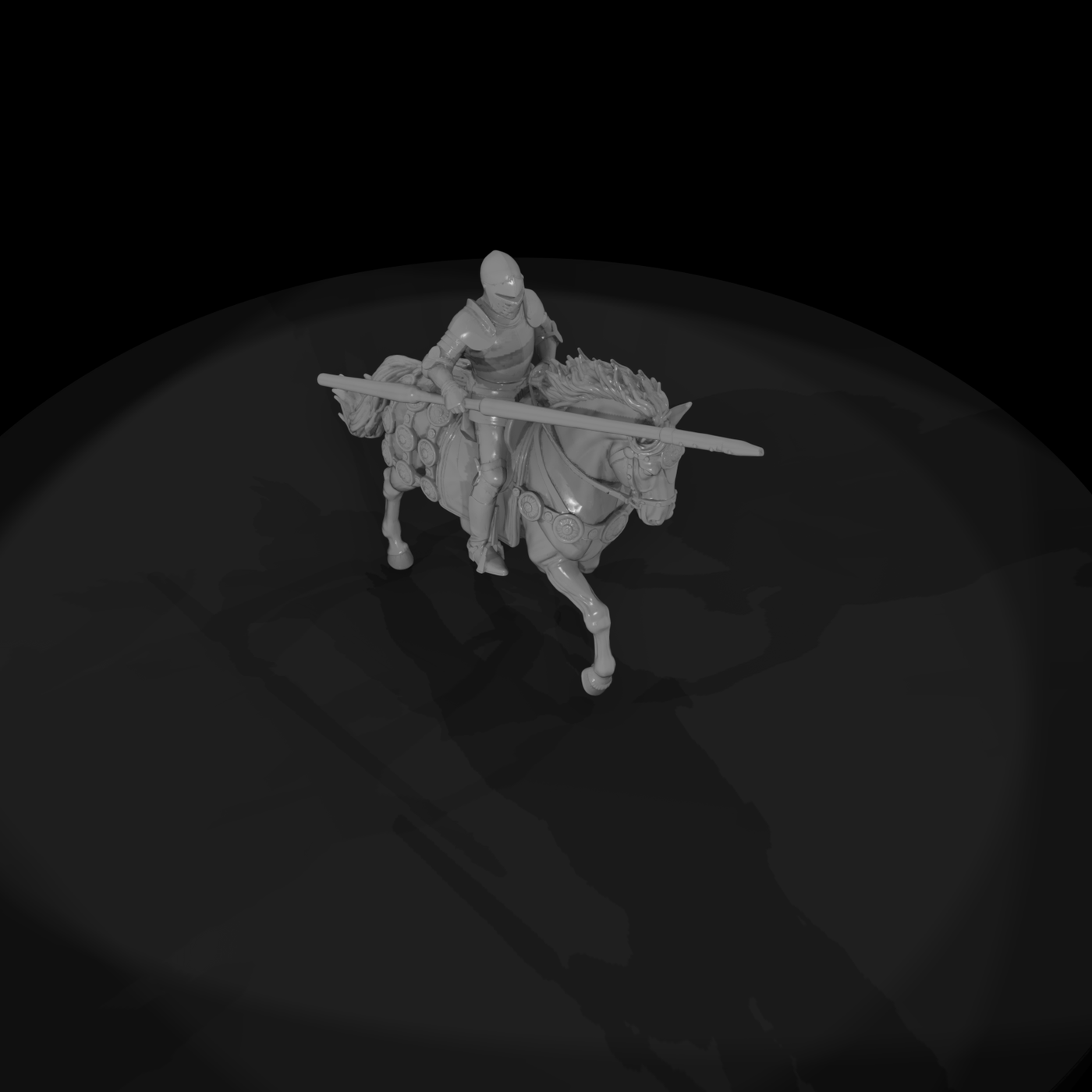 Jousting Knight & Barded Warhorse — Mounted Medieval