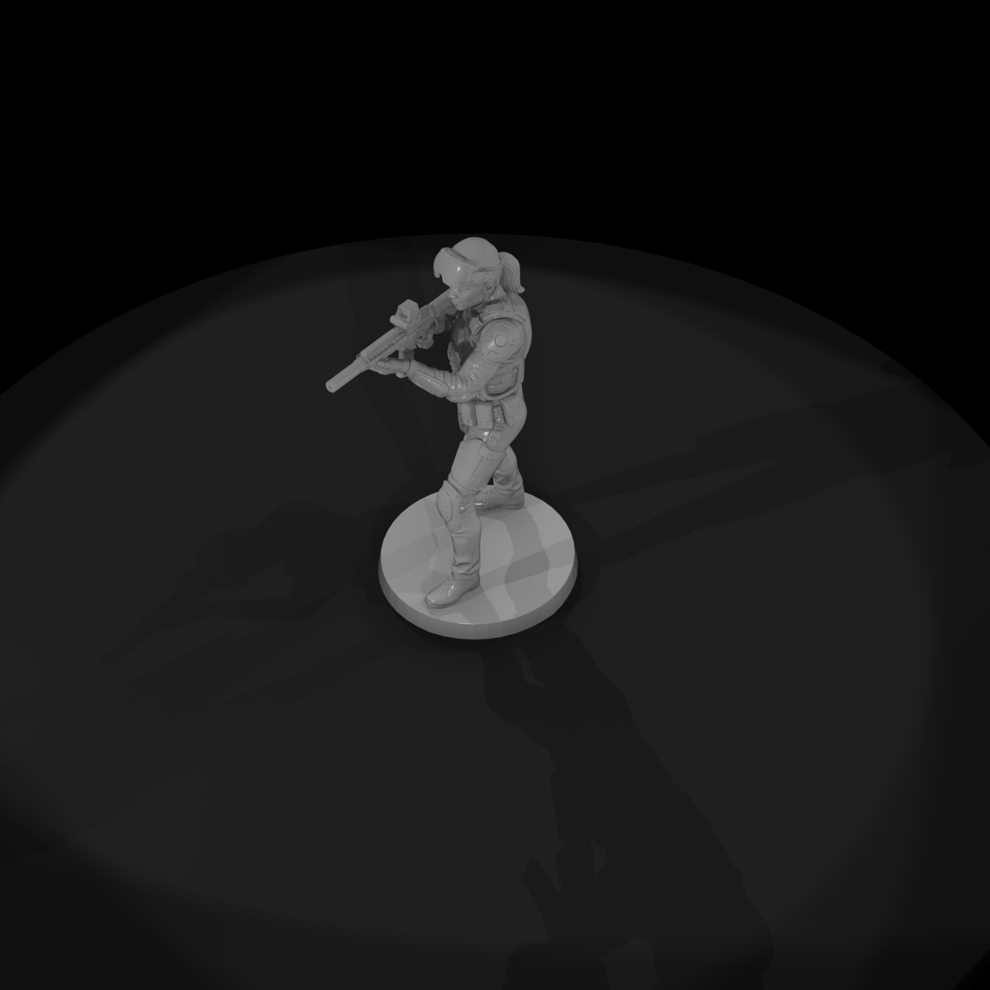 Near-Future Tactical Officer with Carbine