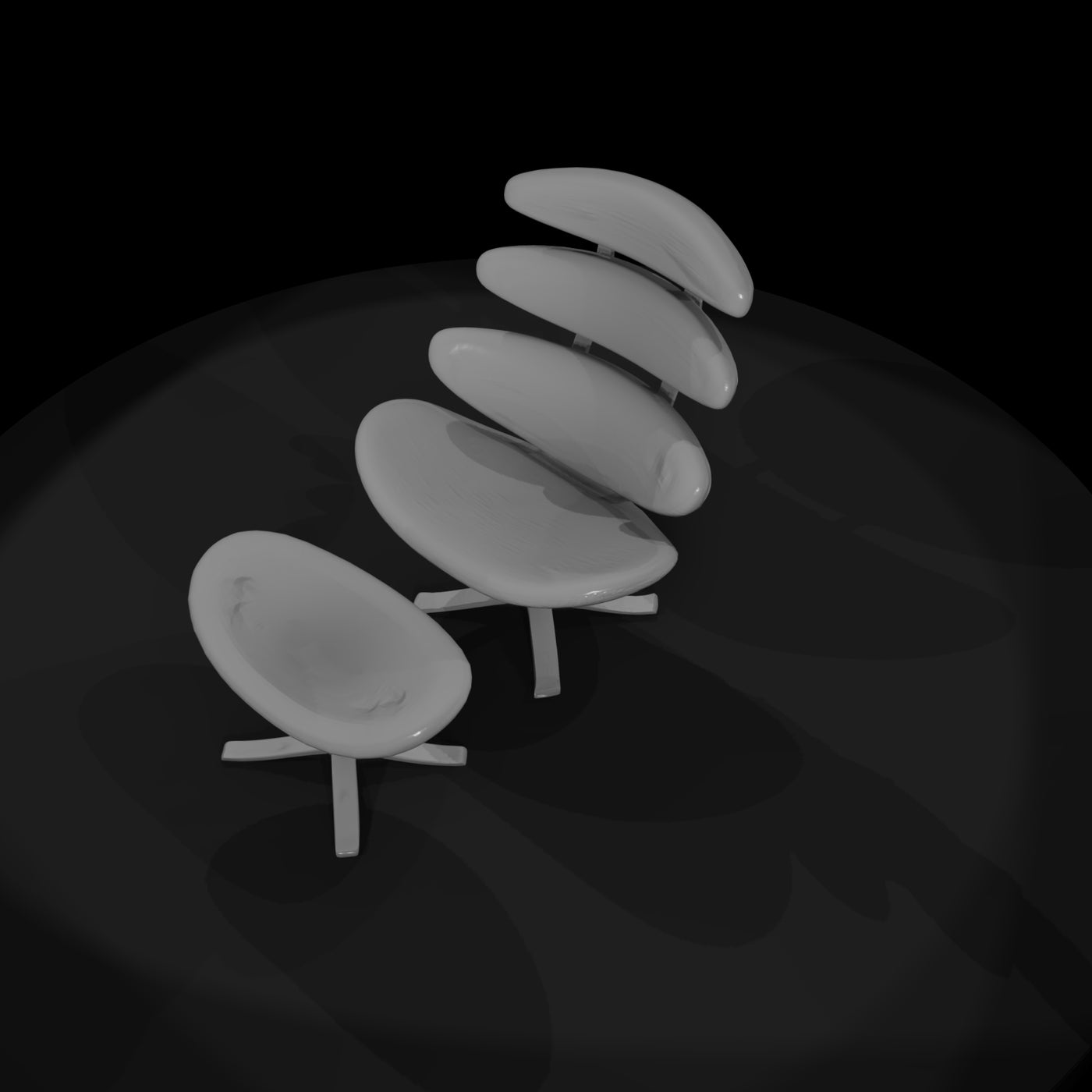 stacked-disc-chair-3d-model