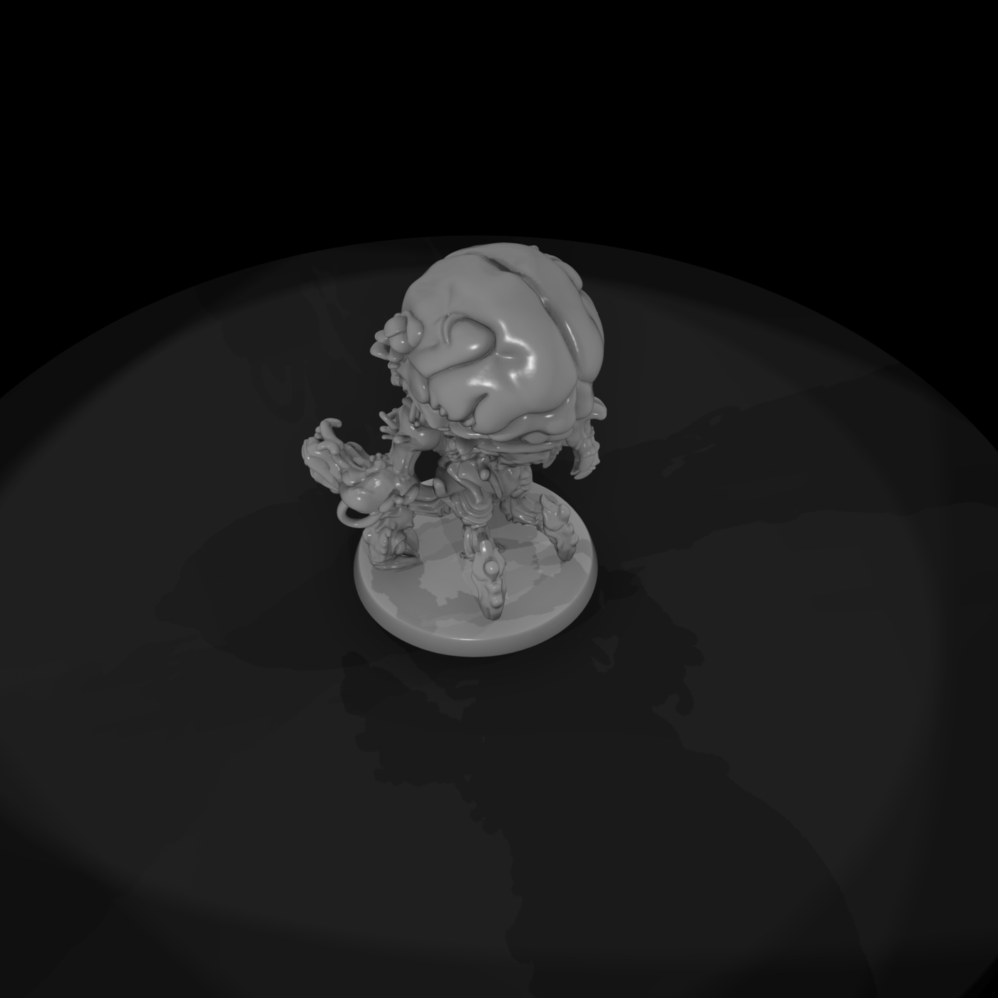 Stylized Lovecraftian Mycoid Monster 3D Miniature