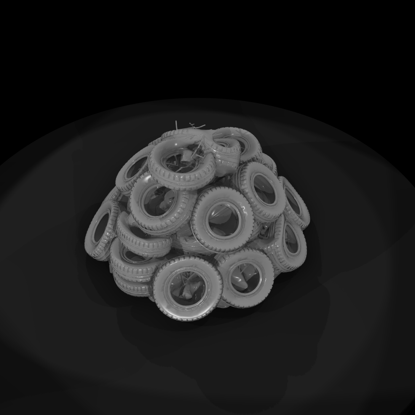 Scrap Tire Pile