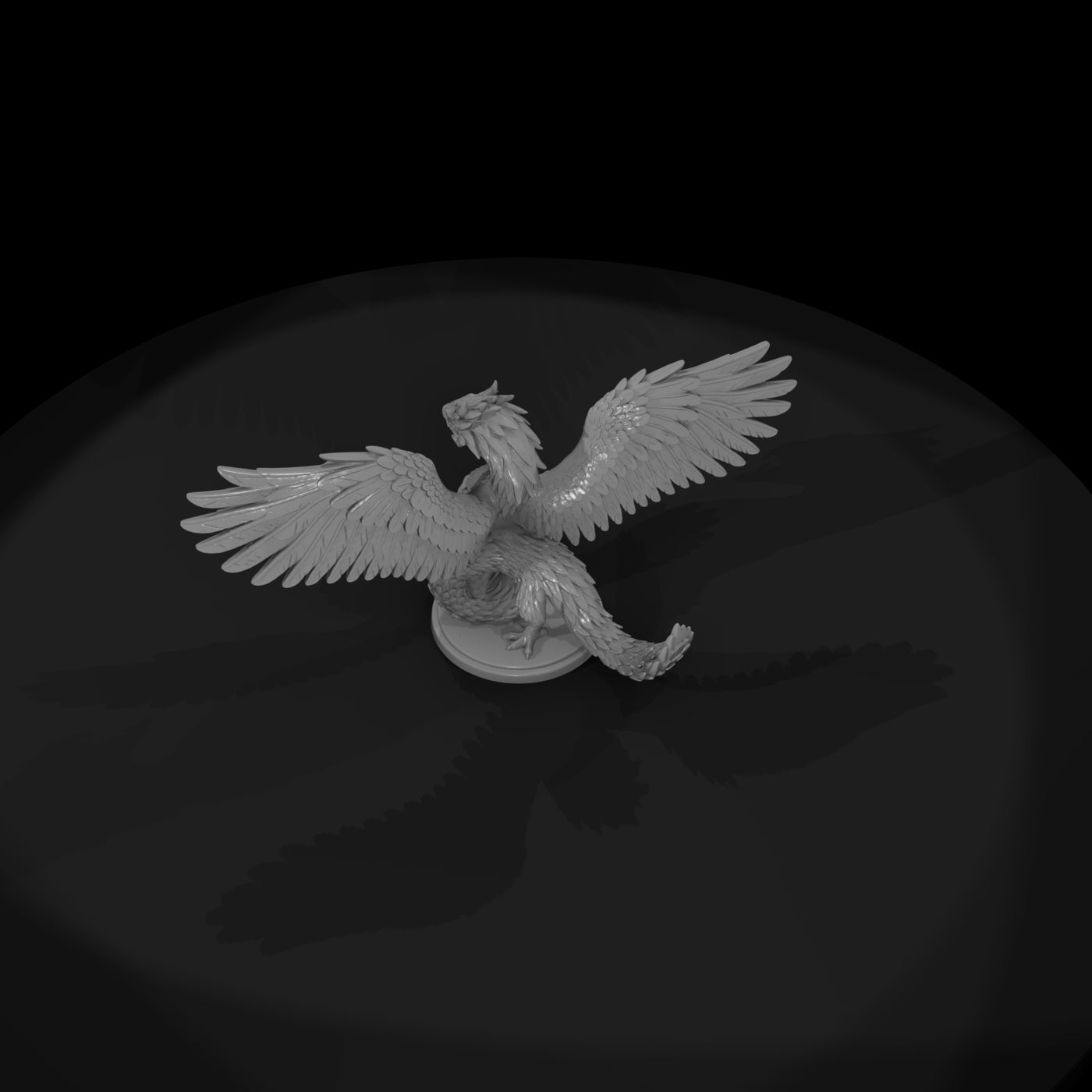 stylized-feathered-serpent-dragon-3d-miniature-xtd