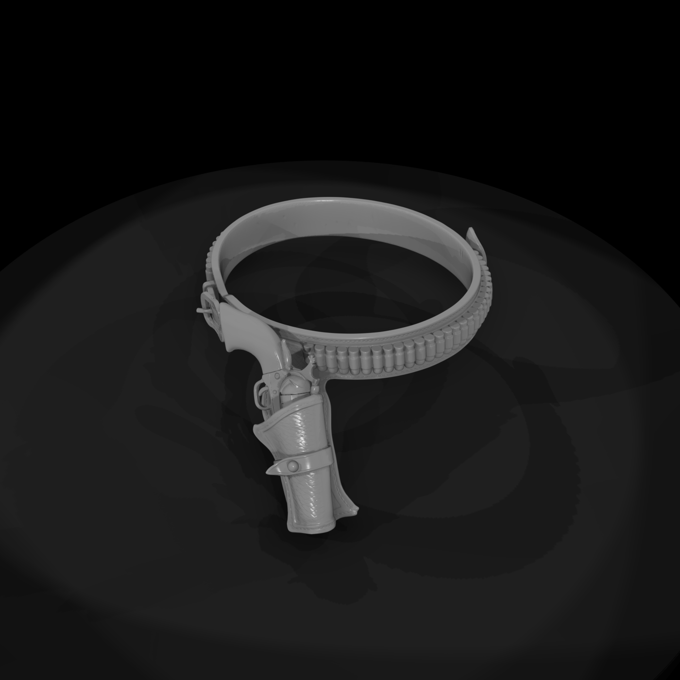 Ww 0354 Item Gun Belt And Holster