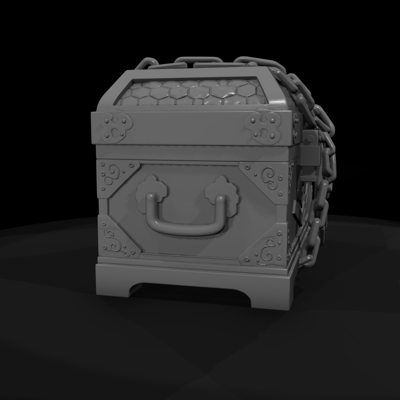 Medieval Chained Treasure Chest