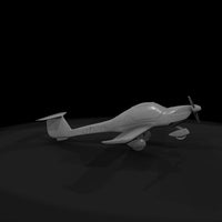 aircraft-diamond-da20-3d-model — thumbnail 9