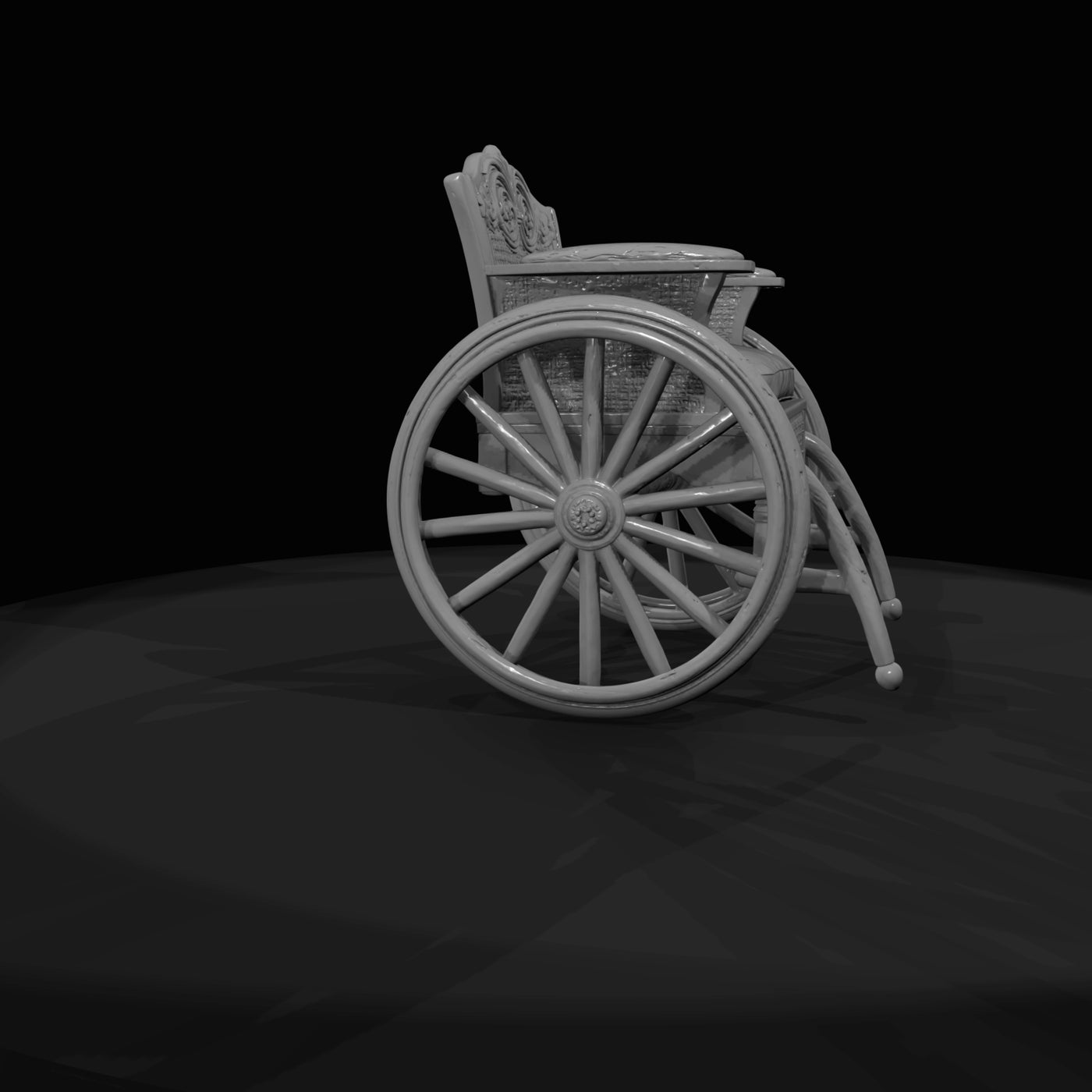 antique-wooden-wheelchair-invalid-chair