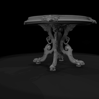 Rococo Ornate Round Dining Table — thumbnail 10