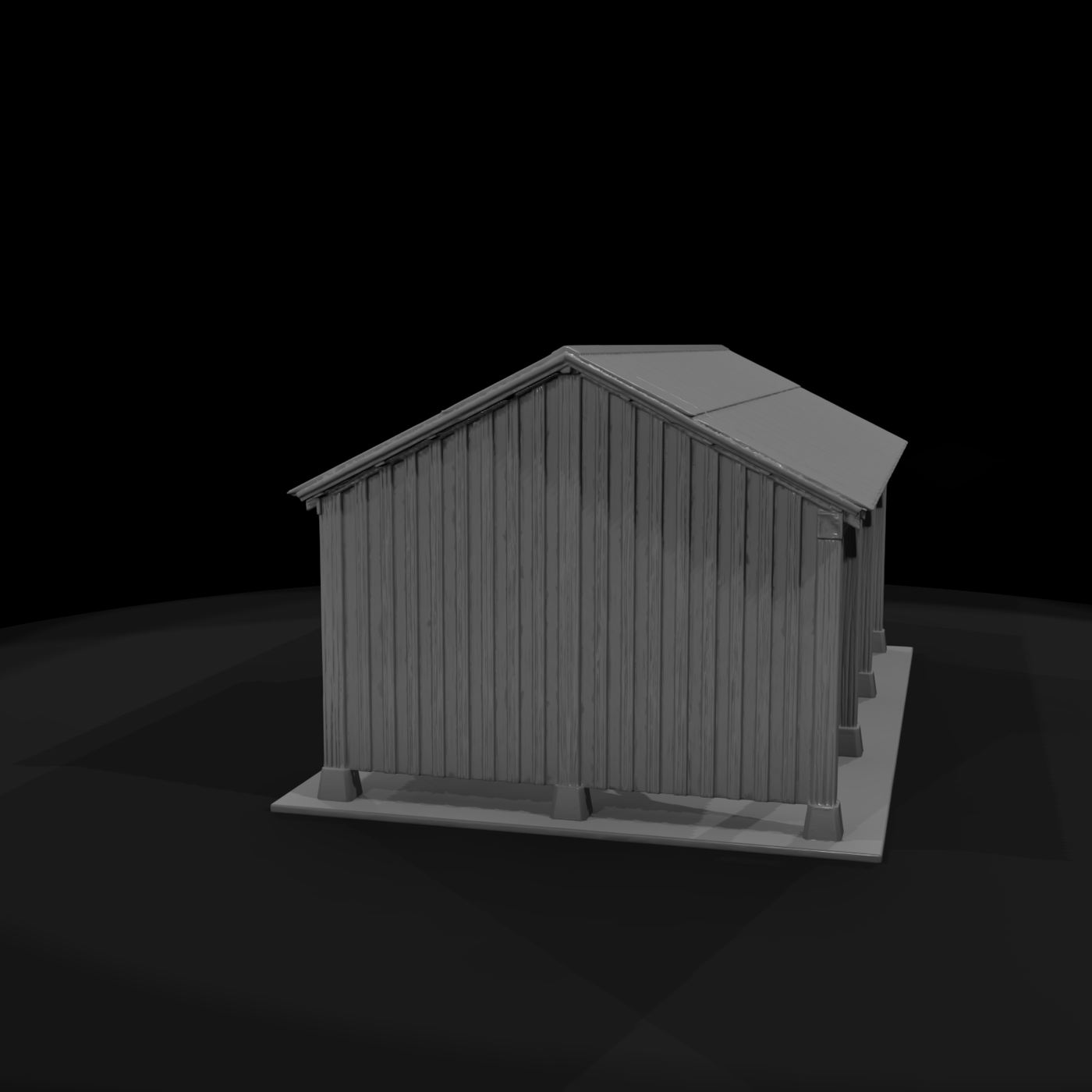 Farm Equipment Lean-To Shed
