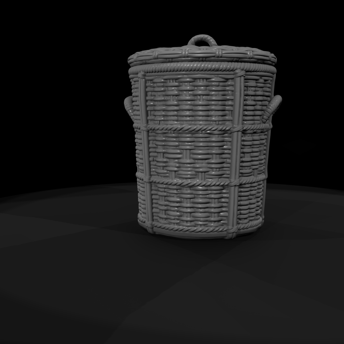 Woven Wicker Laundry Hamper