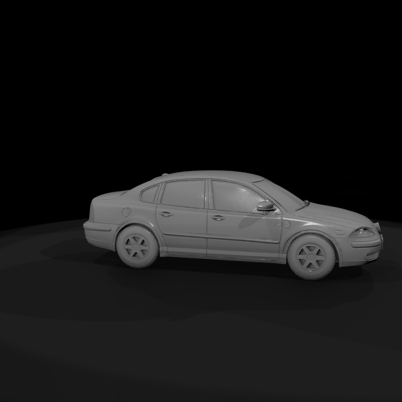 Volkswagen-Style Compact Sedan & Model Layouts