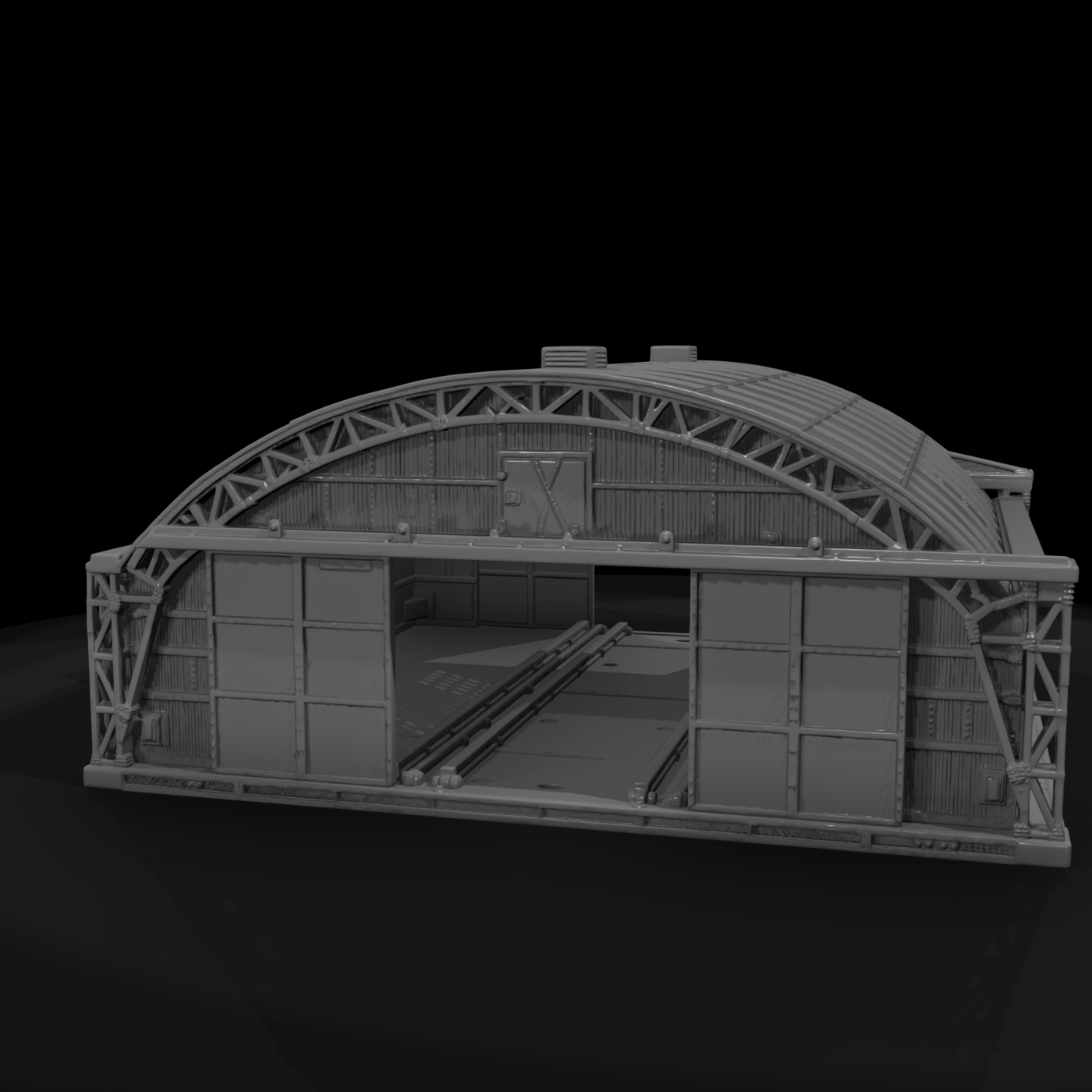Mil 121 Ww2 England Bellman Aircraft Hangar
